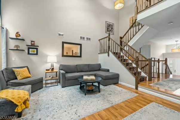 Interior, Living room, Pendant Lights, Wood Texture Flooring