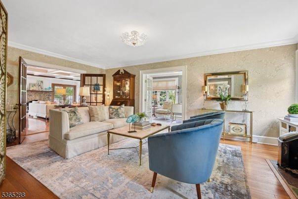 Chandelier, Interior, Living room, Wood Texture Flooring