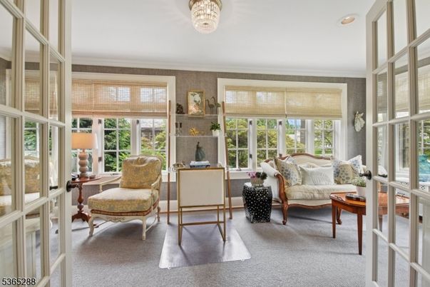 Chandelier, Home Office, Interior, Living room, Recessed Lighting, Sun Room