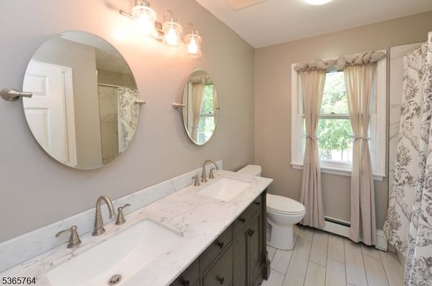 Bathroom, Dual Sink Vanities, Interior, Wood Texture Flooring