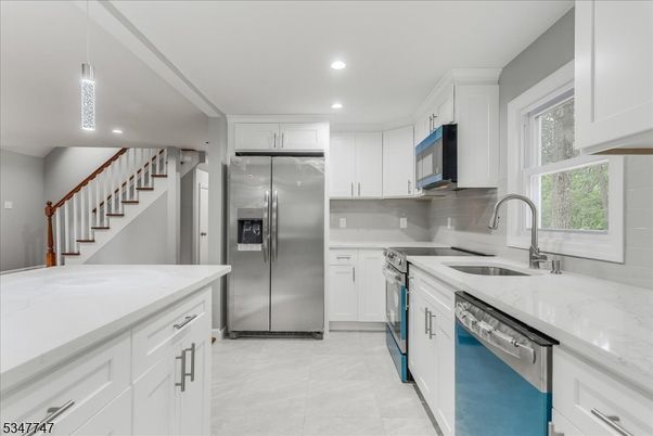 Interior, Kitchen, Recessed Lighting, Stainless Steel Appliances