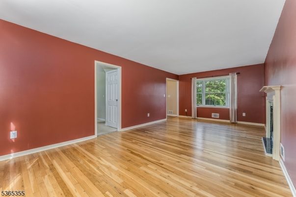 Empty room, Fireplace, Interior, Wood Texture Flooring