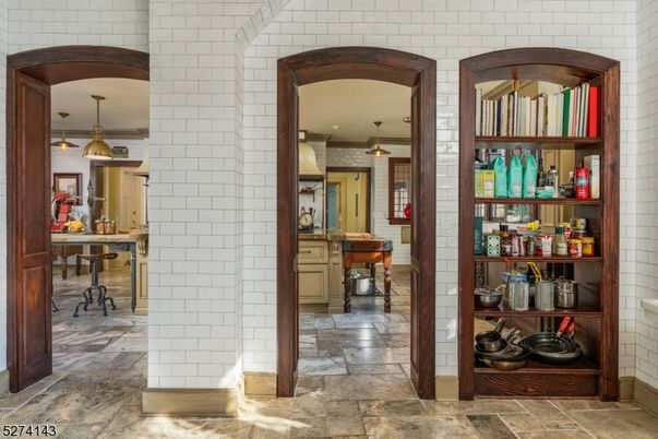 Interior, Pendant Lights, Stone Walls