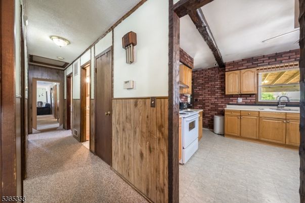 Interior, Kitchen, Stone Walls