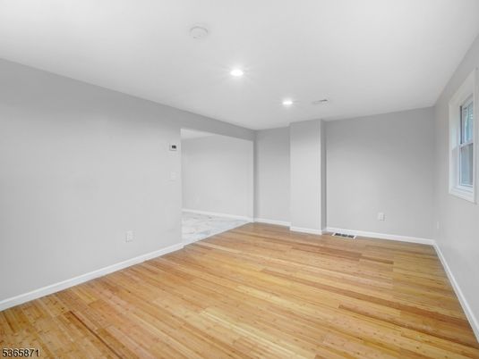 Empty room, Interior, Marble, Recessed Lighting, Wood Texture Flooring