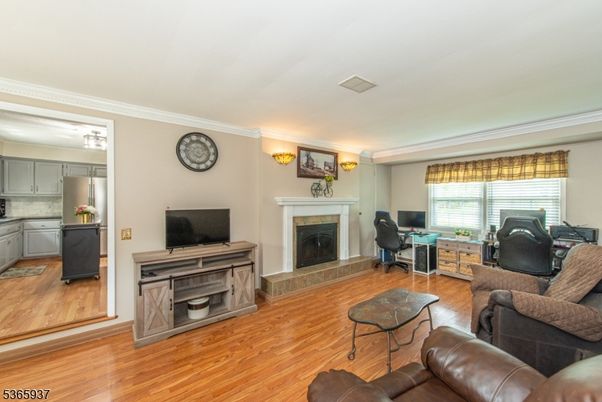 Fireplace, Interior, Kitchen, Living room, Wood Texture Flooring