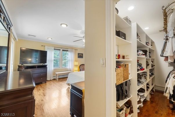 Interior, Recessed Lighting, Walk-in Closets, Wood Texture Flooring