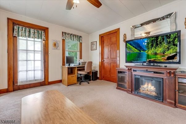 Fireplace, Home Office, Interior