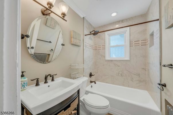 Bathroom, Interior, Marble Walls, Recessed Lighting
