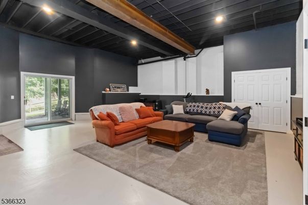 Interior, Living room, Recessed Lighting