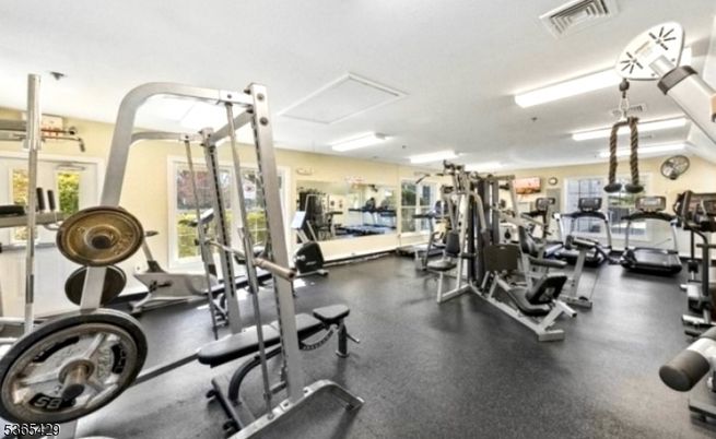 Fitness Equipment, Gym, Interior, Recessed Lighting