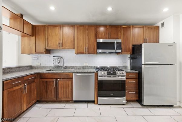 Interior, Kitchen, Recessed Lighting, Stainless Steel Appliances