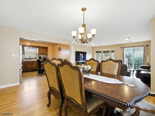 Chandelier, Dining room, Interior, Kitchen, Wood Texture Flooring
