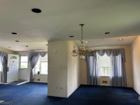 Chandelier, Empty room, Interior, Recessed Lighting