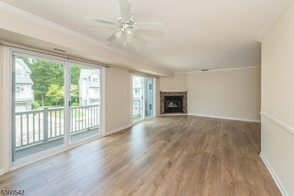 Empty room, Fireplace, Interior, Wood Texture Flooring