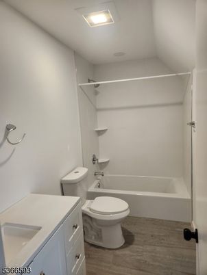 Bathroom, Interior, Recessed Lighting, Wood Texture Flooring