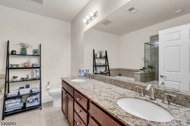 Bathroom, Dual Sink Vanities, Glass Shower, Interior