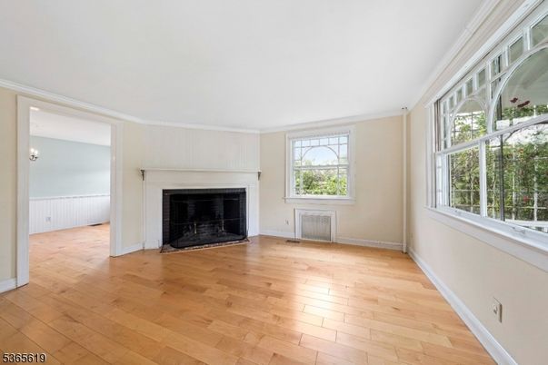 Empty room, Fireplace, Interior, Wood Texture Flooring