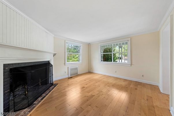 Empty room, Fireplace, Interior, Wood Texture Flooring