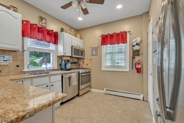 Interior, Kitchen, Recessed Lighting, Stainless Steel Appliances