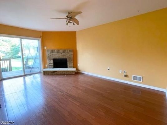 Empty room, Fireplace, Interior, Wood Texture Flooring
