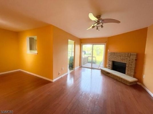 Empty room, Fireplace, Interior, Wood Texture Flooring