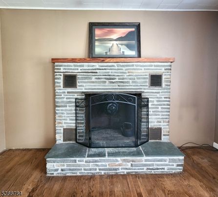 Fireplace, Interior, Wood Texture Flooring