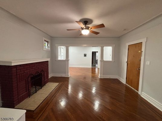 Empty room, Fireplace, Interior, Wood Texture Flooring