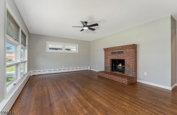 Empty room, Fireplace, Interior, Wood Texture Flooring