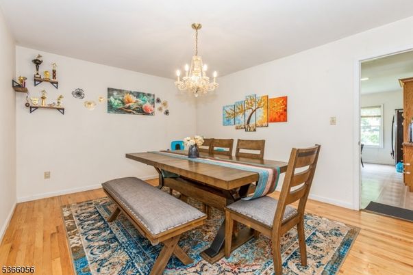 Chandelier, Dining room, Interior, Recessed Lighting, Wood Texture Flooring