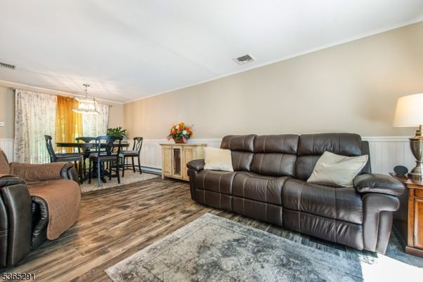 Chandelier, Dining room, Interior, Living room, Wood Texture Flooring