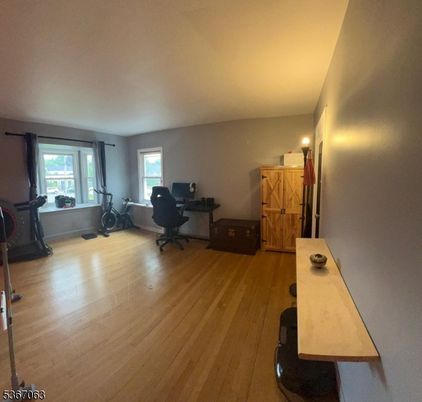 Fitness Equipment, Home Office, Interior, Wood Texture Flooring