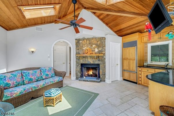 Fireplace, Interior, Living room, Stone Walls, Wooden Beams, Wooden Ceilings