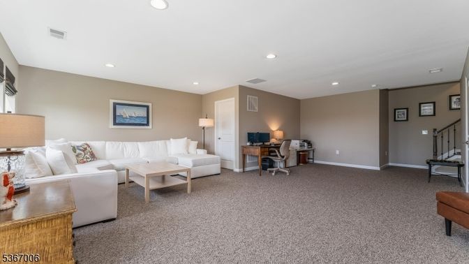 Home Office, Interior, Living room, Recessed Lighting