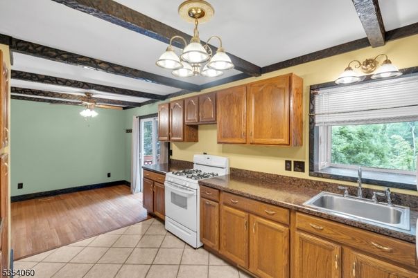Interior, Kitchen, Wooden Beams, Wood Texture Flooring