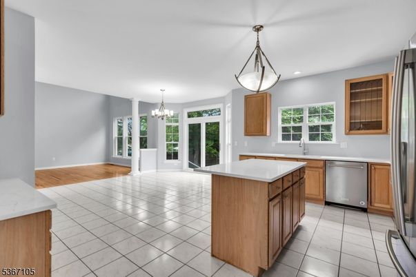 Chandelier, Interior, Kitchen, Pendant Lights, Recessed Lighting