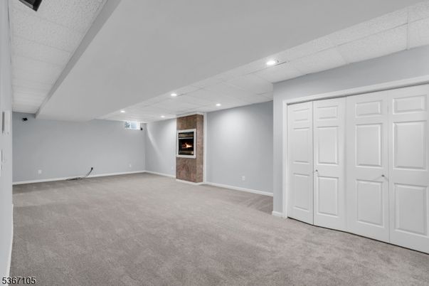 Empty room, Fireplace, Interior, Recessed Lighting