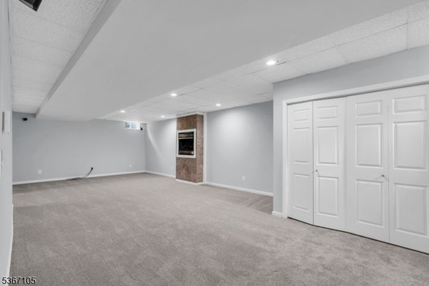 Empty room, Fireplace, Interior, Recessed Lighting