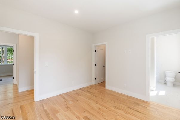 Bathroom, Empty room, Interior, Recessed Lighting, Wood Texture Flooring