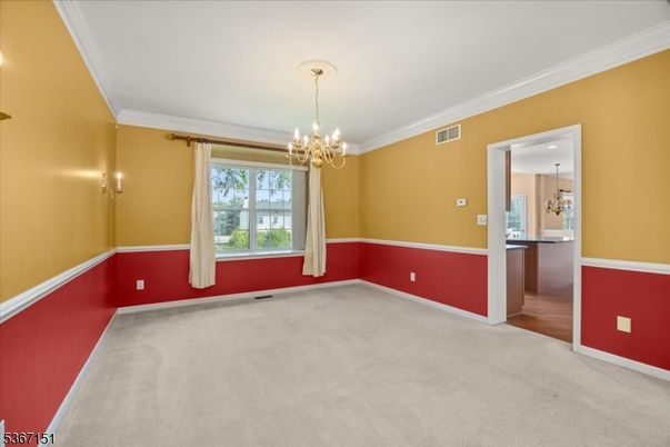 Chandelier, Empty room, Interior