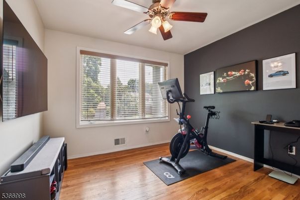 Fitness Equipment, Interior, Wood Texture Flooring