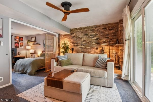 Bedroom, Interior, Living room, Stone Walls