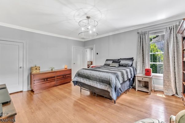 Bedroom, Interior, Pendant Lights, Wood Texture Flooring