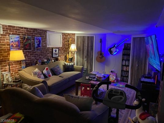 Interior, Living room, Stone Walls