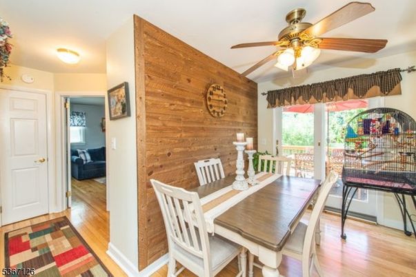 Dining room, Interior, Wood Texture Flooring, Wooden Walls