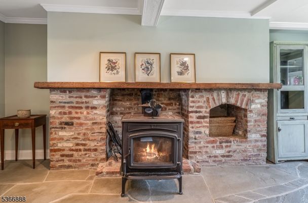 Fireplace, Interior, Stone Walls