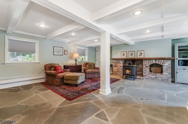 Fireplace, Interior, Living room, Recessed Lighting