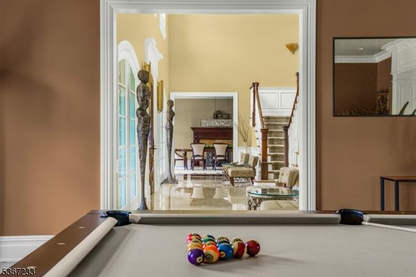 Billiard Table, Interior