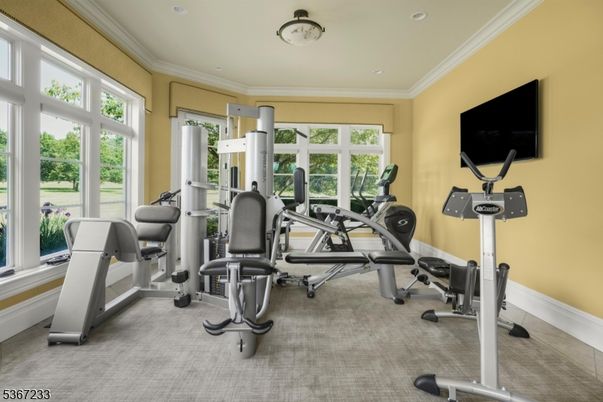 Fitness Equipment, Interior, Recessed Lighting
