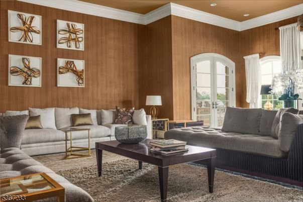 Interior, Living room, Recessed Lighting, Wooden Walls